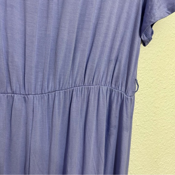 NWOT Isabel by Ingrid+Isabel Midi/Maxi Lilac Maternity Dress Ruffles Sz L - Picture 7 of 12